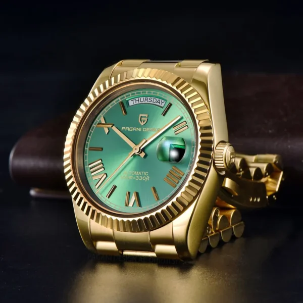 PAGANI DESIGN DD36 Gold Green V2 Men's Mechanical Watches Luxury Automatic Watch For Men 2024 New AR Sapphire glass Wrist watch - Image 5