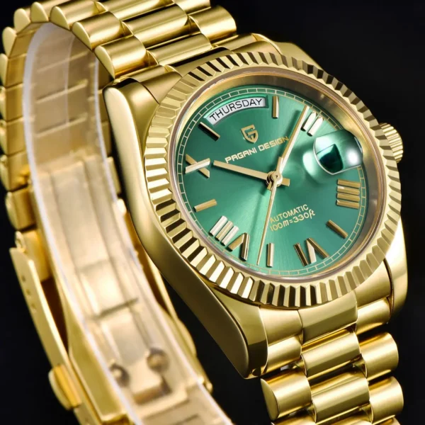 PAGANI DESIGN DD36 Gold Green V2 Men's Mechanical Watches Luxury Automatic Watch For Men 2024 New AR Sapphire glass Wrist watch - Image 4