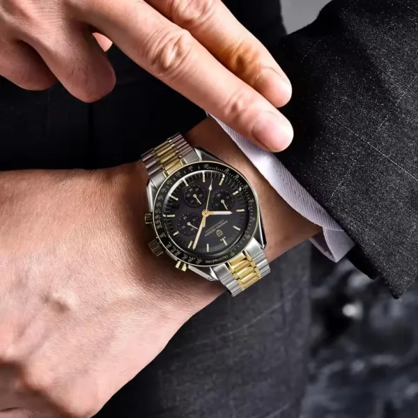 PAGANI DESIGN PD1701 Gold Luxury Men's Watches Quartz Wristwatches Chronograph VK63 Watch For Men AR Sapphire Mirror Clock Gifts - Image 2