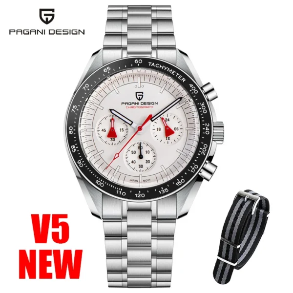 PAGANI DESIGN 2025 New Moon Men's Watches Luxury Quartz Watch Man Chronograph VK63 Men Gifts AR Sapphire Mirror Luminous Clock - Image 19