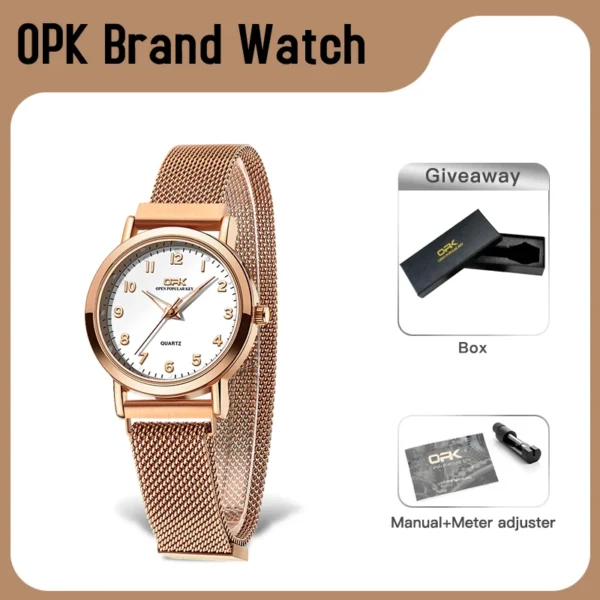 OPK 8115 Women Watch Original Simple Fashion Watch For Women Quartz Watch Waterproof Luminous Gifts For Women Frees Shipping - Image 2