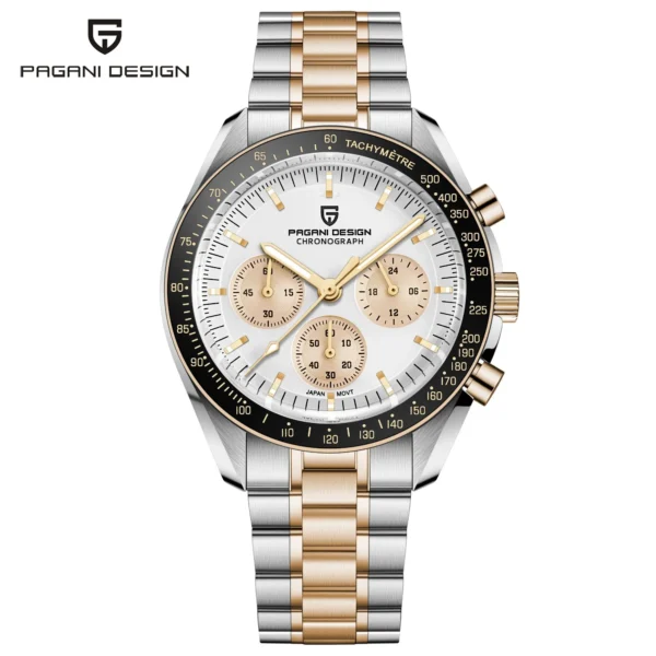 PAGANI DESIGN 2025 New Moon Men's Watches Luxury Quartz Watch For Men VK63 Chronograph AR Sapphire Mirror Ceramic Bezel Luminous - Image 21