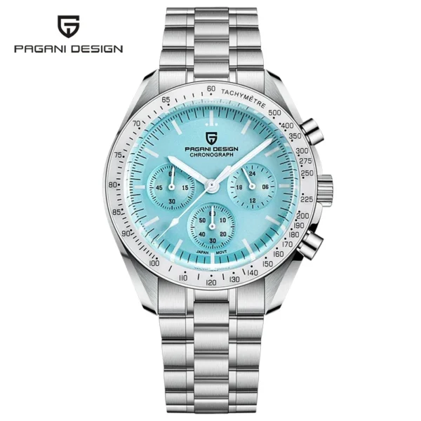 PAGANI DESIGN 2025 New Moon Men's Watches Luxury Quartz Watch For Men VK63 Chronograph AR Sapphire Mirror Ceramic Bezel Luminous - Image 14