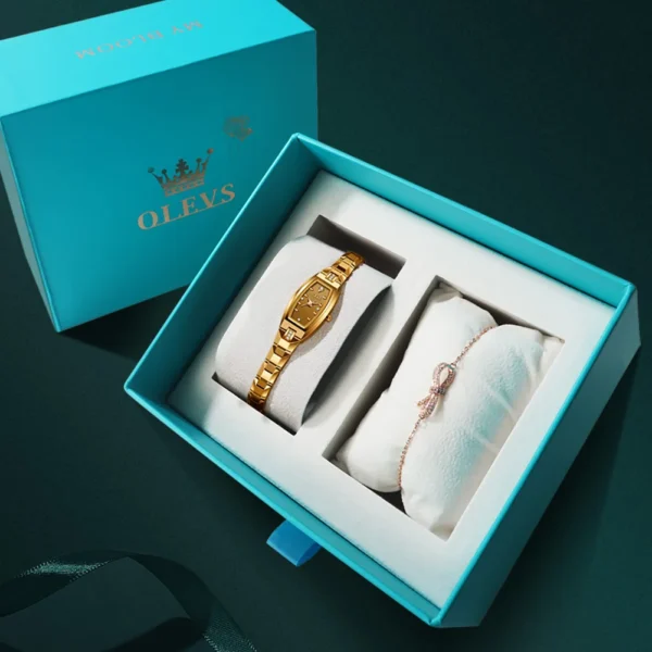 OLEVS Gold/Rose Gold Watches for Womens Waterproof Slim Thin Small Wrist Analog Diamond Quartz Ladies Wrist Watches Elegant - Image 8