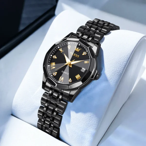 OLEVS Elegant Fashion Women's Watches Luxury Brand Original Quartz Watch for Ladies Waterproof Stainless Steel Luminous Date - Image 14