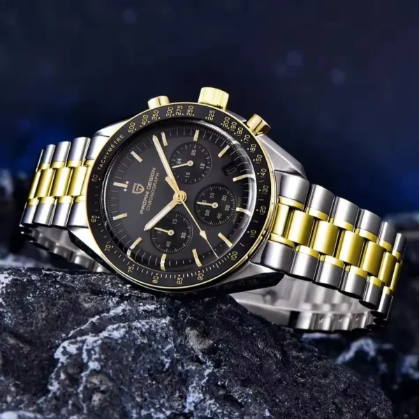 PAGANI DESIGN 2025 New Moon Men's Watches Luxury Quartz Watch Man Chronograph VK63 Men Gifts AR Sapphire Mirror Luminous Clock - Image 3