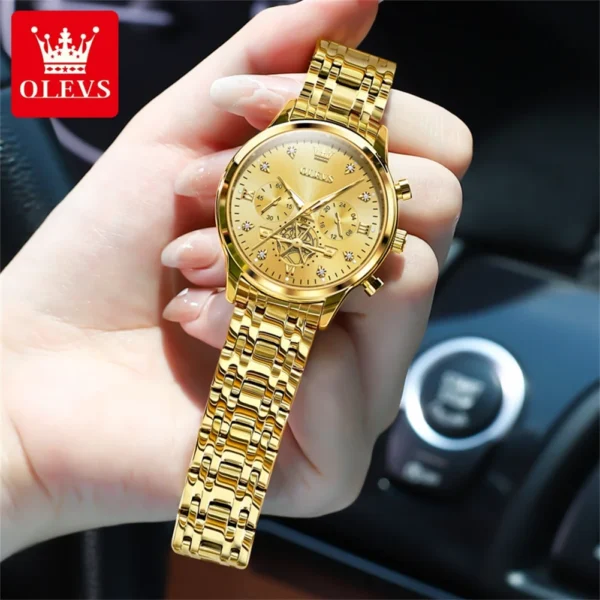 OLEVS Women's Watches Fashion Multifunction Original Quartz Watch for Ladies Waterproof Luminous 24 Hours Exquisite Gift Box Set - Image 10