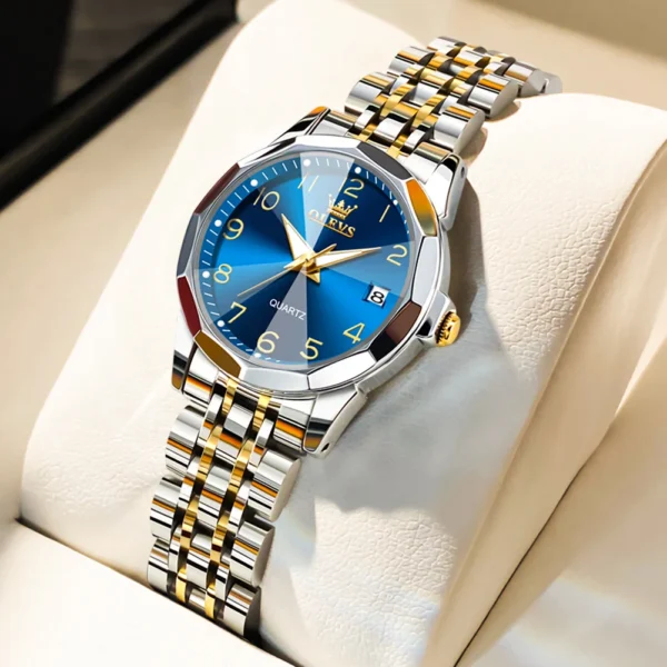 OLEVS Elegant Fashion Women's Watches Luxury Brand Original Quartz Watch for Ladies Waterproof Stainless Steel Luminous Date - Image 17