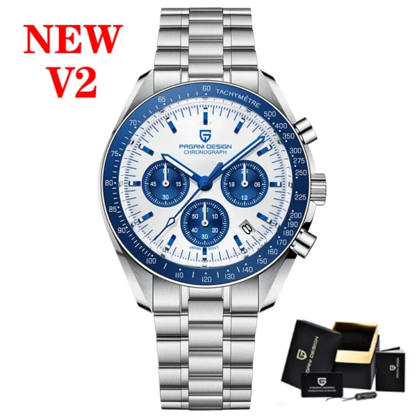 PAGANI DESIGN PD1701 Gold Luxury Men's Watches Quartz Wristwatches Chronograph VK63 Watch For Men AR Sapphire Mirror Clock Gifts - Image 15
