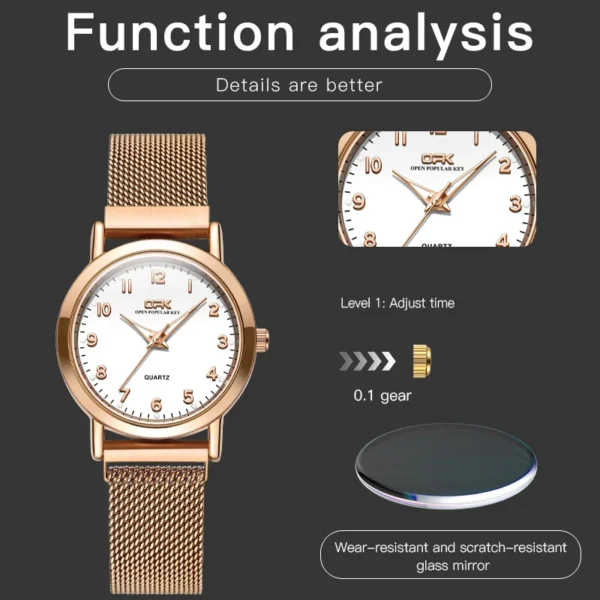 OPK 8115 Women Watch Original Simple Fashion Watch For Women Quartz Watch Waterproof Luminous Gifts For Women Frees Shipping - Image 4