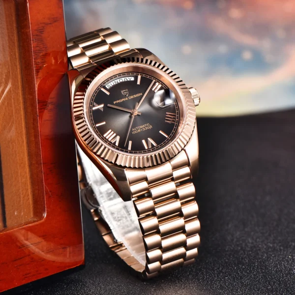 2025 New PAGANI DESIGN DD36 Man Watch Rose Gold Luxury Men Mechanical Watches Sapphire Mirror Automatic Watch For Men Waterproof - Image 5