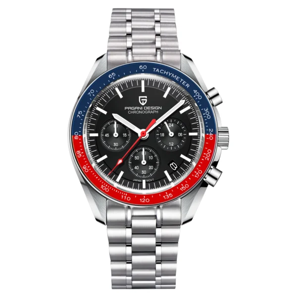 PAGANI DESIGN 2025 New Moon Men's Watches Luxury Quartz Watch For Men VK63 Chronograph AR Sapphire Mirror Ceramic Bezel Luminous - Image 16